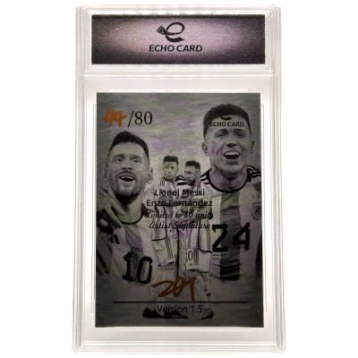 Lionel Messi / Enzo Fernández 2025 Echo Card - Vs 1.5 Original Sketch 44/80 Argentina