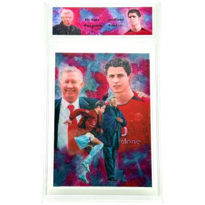Cristiano Ronaldo / Alex Ferguson 2025 Echo Card - Vs 1.5 Original Sketch 56/80 Manchester United