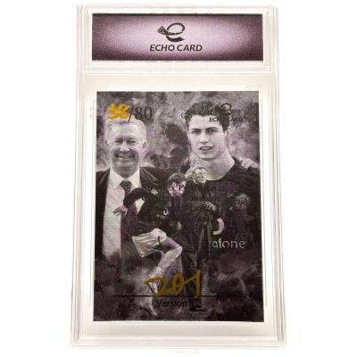 Cristiano Ronaldo / Alex Ferguson 2025 Echo Card - Vs 1.5 Original Sketch 56/80 Manchester United