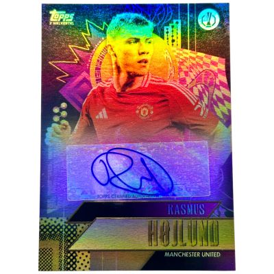 Rasmus Hojlund 2024-25 Topps UCC Gold AUTO Manchester United