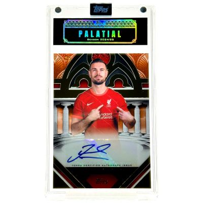Jordan Henderson 2024-25 Topps Palatial FC Liverpool - Palatial Pose AUTO 21/25 #PO-JH