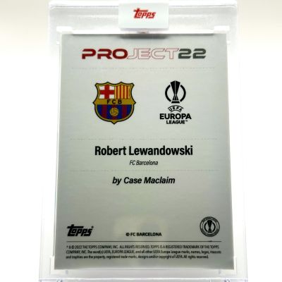 Robert Lewandowski 2022 Topps Project 22 - Designed by Case Maclaim FC Barcelona