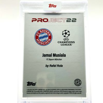Jamal Musiala 2022 Topps Project 22 - Designed by Rafal Rola FC Bayern