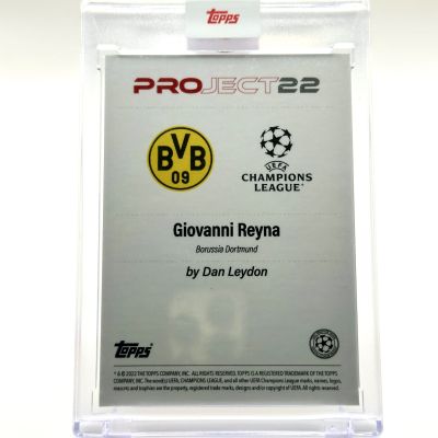 Giovanni Reyna 2022 Topps Project 22 - Designed by Dan Leydon BVB Dortmund