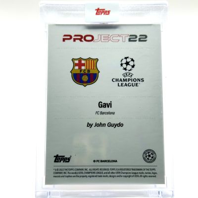 Gavi 2022 Topps Project 22 - Designed by John Guydo FC Barcelona