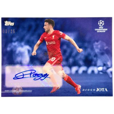 Diogo Jota 2021-22 Topps On Demand Simplicidad - AUTO 01/25 FC Liverpool
