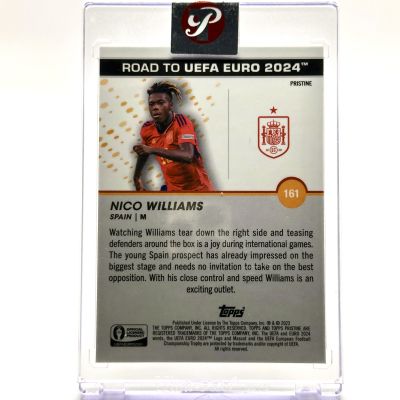 Nico Williams 2023-24 Topps Pristine Road to Euro - Rookie Refractor #161 Spania