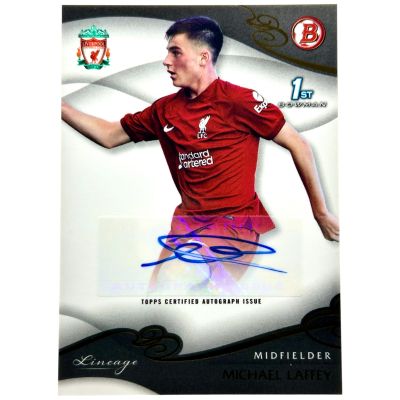 Michael Laffey 2022-23 Topps Liverpool Lineage - AUTO 1st Bowman Rookie RC #AU-ML