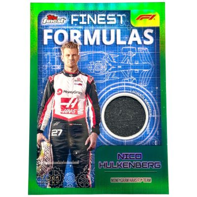 Nico Hulkenberg 2024 Topps Finest Formula 1 - Finest Formulas RELIC Green 05/50 #FF-HUL Haas