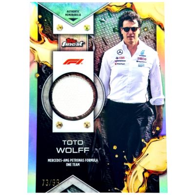 Toto Wolff 2024 Topps Finest Formula 1 - F1 RELIC 73/99 #F1R-WOL Mercedes