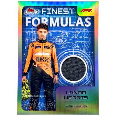 Lando Norris 2024 Topps Finest Formula 1 - Finest Formulas RELIC 86/99 #FF-NOR Mclaren