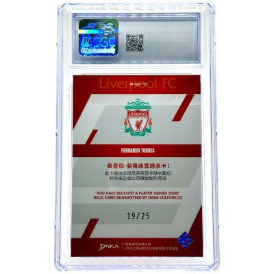 Fernando Torres 2023-24 Daka Liverpool Ineffable - Dual Jerseys Relic 19/25 #IN-DSJY-11 CGC 10