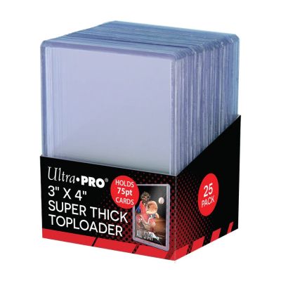 Ultrapro 75PT Toploader (Protectie Cartonase 3 x 4 Thick) 25 buc.