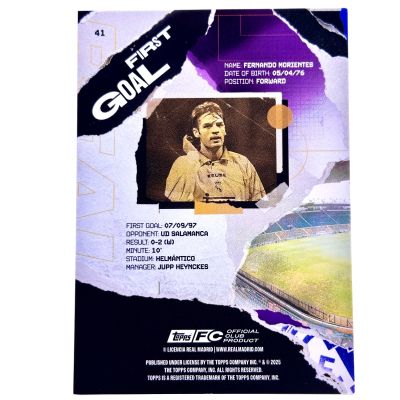 Fernando Morientes 2024-25 Topps Real Madrid Team Set - First Goal 35/75 #41