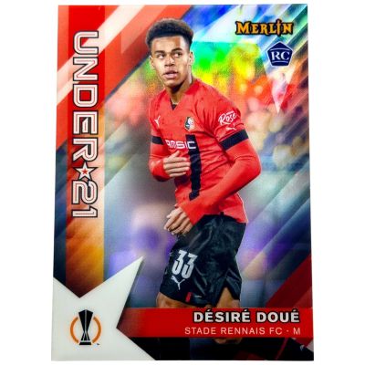 Desire Doue 2022-23 TOPPS Merlin Chrome UCC - Rookie RC Under 21 #U21-16 Stade Rennais