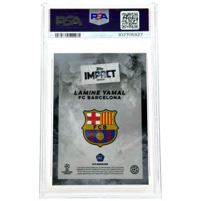 Lamine Yamal 2023-24 Topps Impact UCC - Rookie RC FC Barcelona PSA8