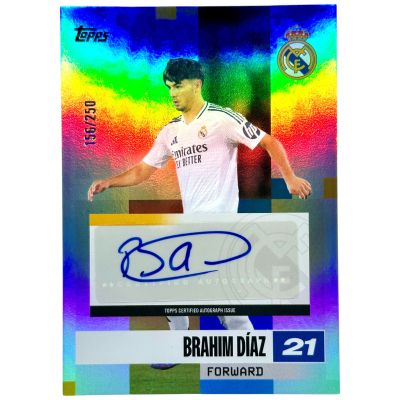 Brahim Diaz 2024-25 Topps Real Madrid Team Set - AUTO 156/250 #BA-BD