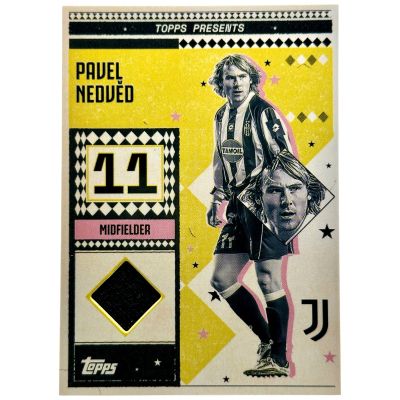 Pavel Nedved 2024-25 Topps Juventus Team Set - Vintage Lady Match Worn Relic #LW-PN