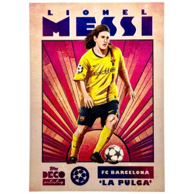 Lionel Messi 2024-25 Topps Deco UEFA - Artistry 'La Pulga'  FC Barcelona 