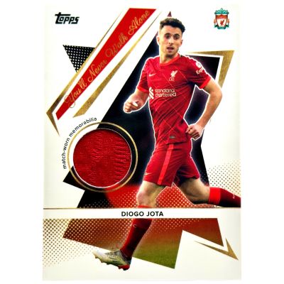 Diogo Jota 2021-22 Topps Liverpool Team Set - Match Worn RELIC #YLW-DJ