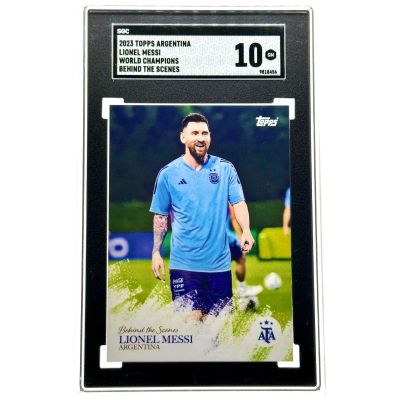 Lionel Messi 2023 Topps Argentina World Champions - Behind the Scenes SGC 10
