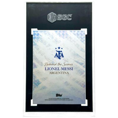 Lionel Messi 2023 Topps Argentina World Champions - Behind the Scenes SGC 10