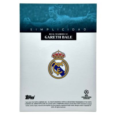 Gareth Bale 2024-25 Topps Simplicidad UCC - Blue 14/49 Real Madrid