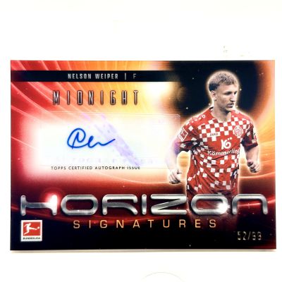 Nelson Weiper 2024-25 Topps Midnight Bundesliga - Horizon AUTO 52/99 FSV Mainz