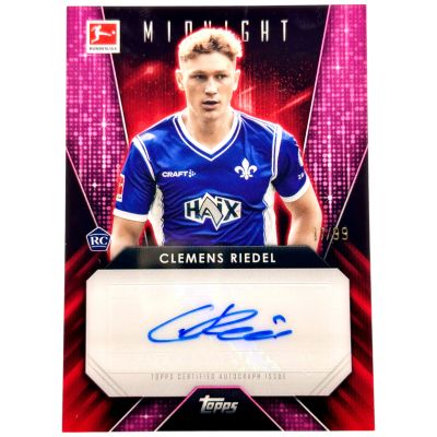 Clemens Riedel 2023-24 Topps Midnight Bundesliga - Horizon AUTO Rookie RC 17/99 #GG-CR Darmstadt