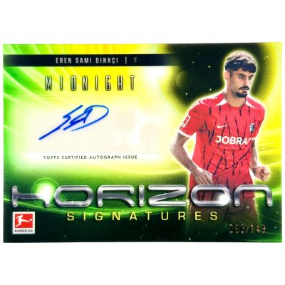 Eren Sami Dinkci 2024-25 Topps Midnight Bundesliga - Horizon AUTO 83/149 #HS-ED Freiburg