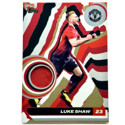 Luke Shaw 2024-25 Topps Manchester United Team Set - Player Worn RELIC #CR-LS
