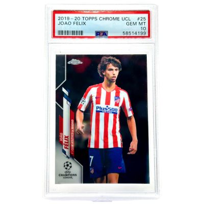 Joao Felix 2019-20 Topps Chrome UCL #10 Atletico Madrid PSA 10