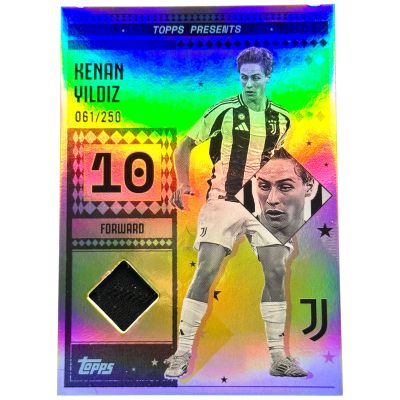 Kenan Yildiz 2024-25 Topps Juventus Team Set - Vintage Lady RELIC Match Worn 061/250 #LR-KY