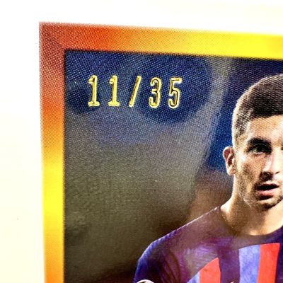 Ferran Torres 2022-23 Topps Finest Flashbacks - AUTO Green 11/35 #A-FT FC Barcelona