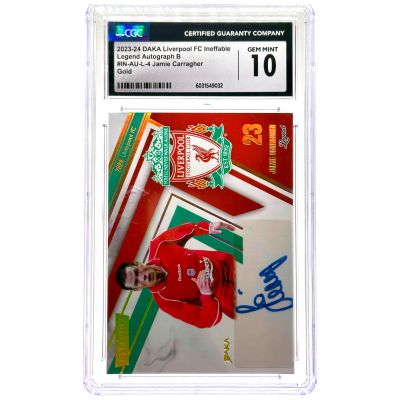 Jamie Carragher 2023-24 DAKA Liverpool Ineffable - AUTO Gold 32/35 CGC 10