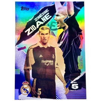 Zinedine Zidane 2024-25 Topps Real Madrid Team Set - First Goal 16/75 #37