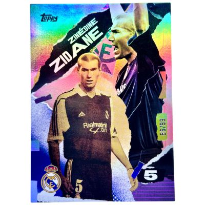 Zinedine Zidane 2024-25 Topps Real Madrid Team Set - First Goal 66/99 #37