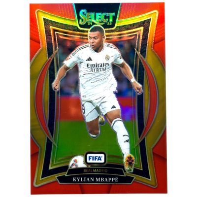 Kylian Mbappe 2024-25 Panini Select FIFA - Terrace Red Prizm #1 Real Madrid