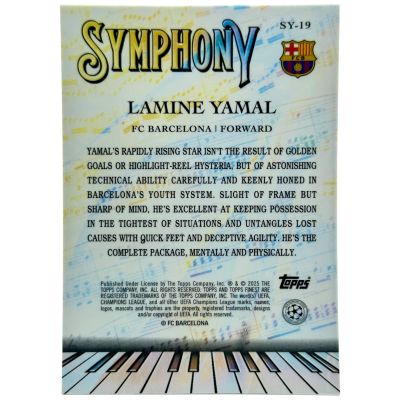 Lamine Yamal 2024-25 Topps Finest - Symphony SY-19 Fc Barcelona
