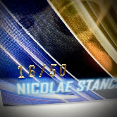 Nicolae Stanciu 2024 Topps Chrome UEFA Euro- Neon Nations GOLD 16/50 #NN-10 Romania