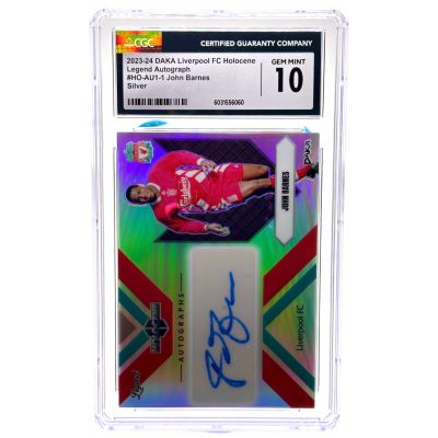 John Barnes 2023-24 Daka Liverpool Holocene - AUTO 20/25 CGC 10