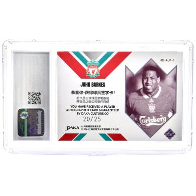 John Barnes 2023-24 Daka Liverpool Holocene - AUTO 20/25 CGC 10