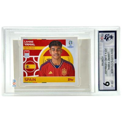 Lamine Yamal 2024 Topps Uefa Euro 2024 Stickers Rookie #Esp19 MGC 9