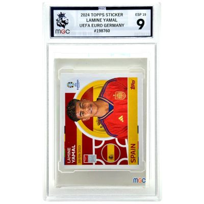 Lamine Yamal 2024 Topps Uefa Euro 2024 Stickers Rookie #Esp19 MGC 9