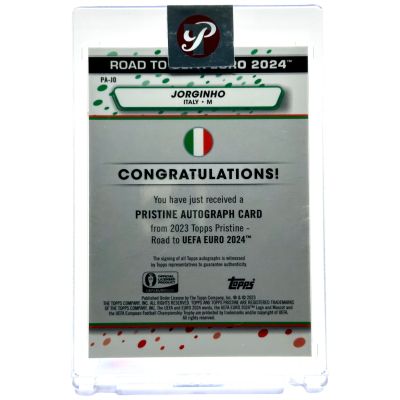 Jorginho 2023 Topps Pristine Road to UEFA Euro 2024 - AUTO #PA-JO Italia