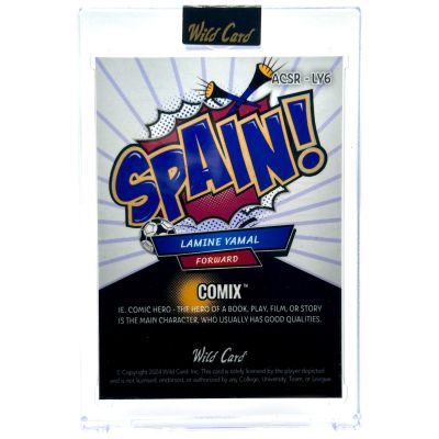 Lamine Yamal 2024 Wild Card Comix - Rookie RC SPAIN 8/10 #ACSB-LY2 Spania