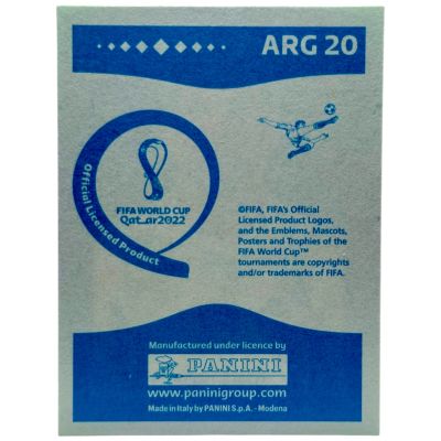Lionel Messi 2022 FIFA World Cup Qatar Stickers - Blue #20 Argentina 