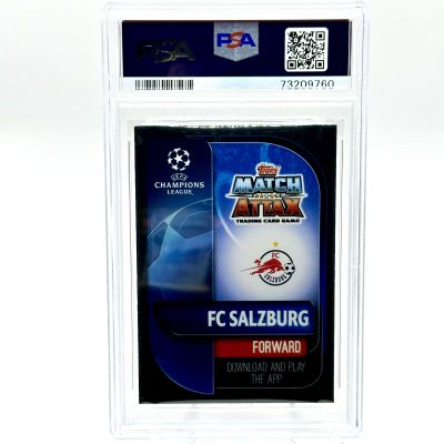 Erling Haaland 2019 Topps Match Attax Extra UCL - Rookie RC HAT-TRICK HERO #HH1 PSA 6 Salzburg
