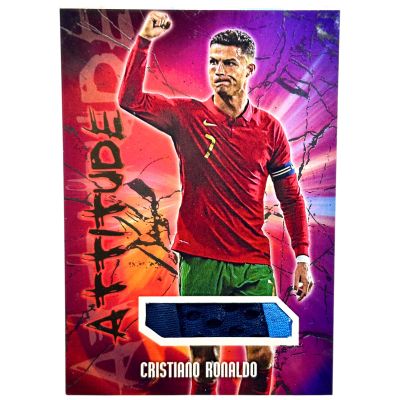 Cristiano Ronaldo 2022 Futera Fans Selection - Attitude Game Worn PATCH 03/07 #AT13 Real Madrid
