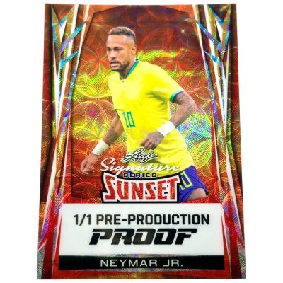 Neymar Jr. 2025 Leaf Signature Series - Sunset Kaleidoscope 1/1 Pre-Production Proof Brazilia